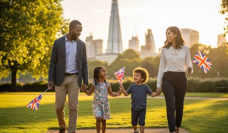 Global Talent Visa family in the UK showing dependant visa rights, living and working in the United Kingdom